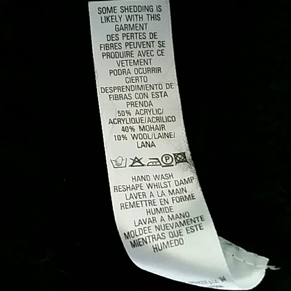 Marks & Spencers black mohair/Acrylic  sweater. - Picture 8 of 8